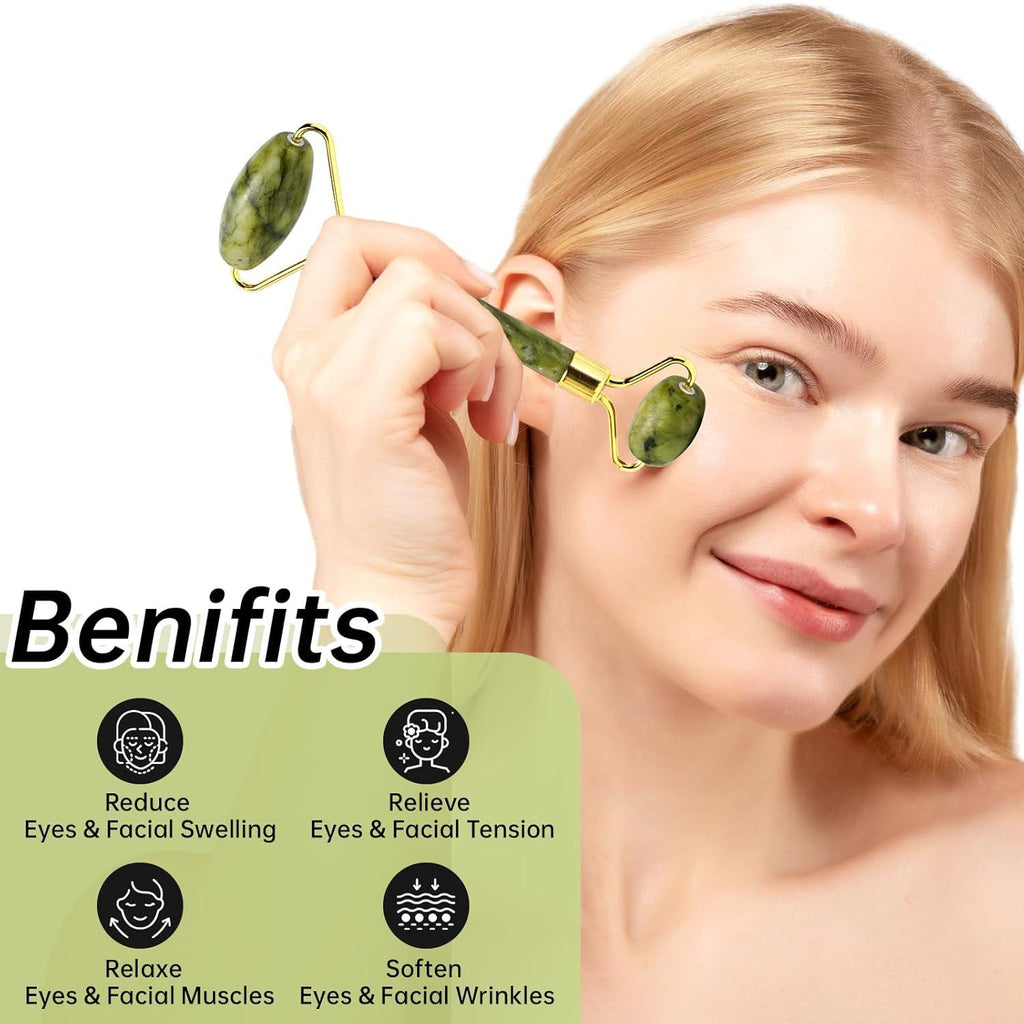Himalayan Stone Jade Facial Roller & Gua Sha