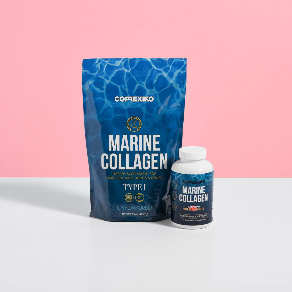 Collagen peptide supplement powder