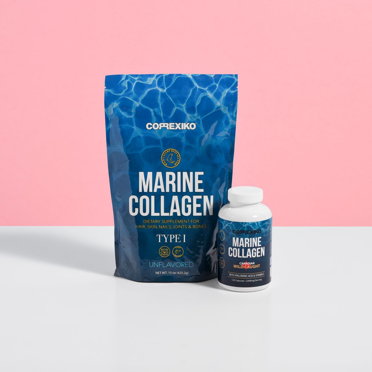 Collagen peptide supplement powder