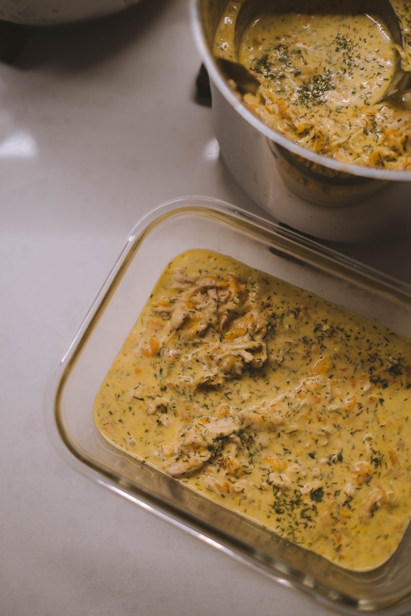 Meal prep containers with healthy food